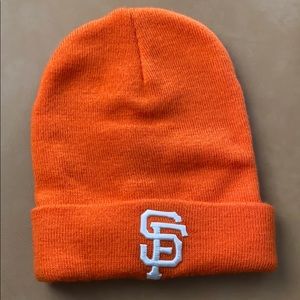 Orange SF Giants Beanie